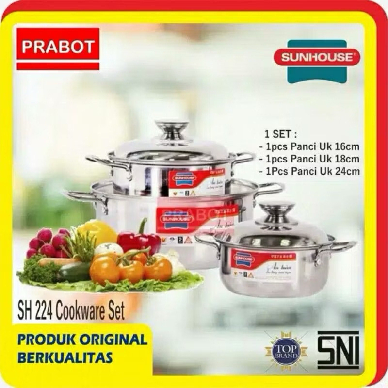 Sunhouse Prabot Set Panci SH 224