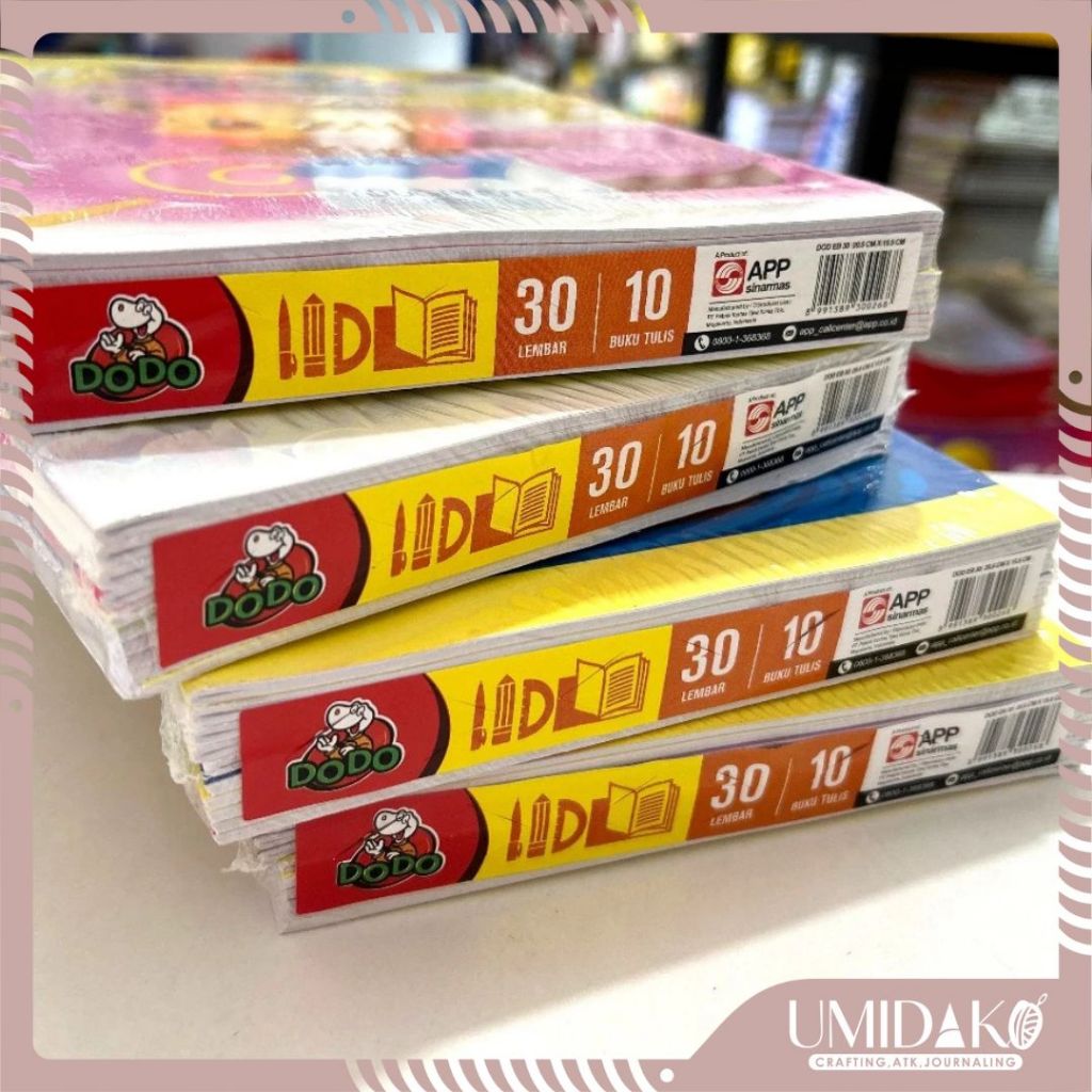 

BUKU TULIS DODO 30/38 - Buku Tulis DODO isi 30/38 by SINARMAS