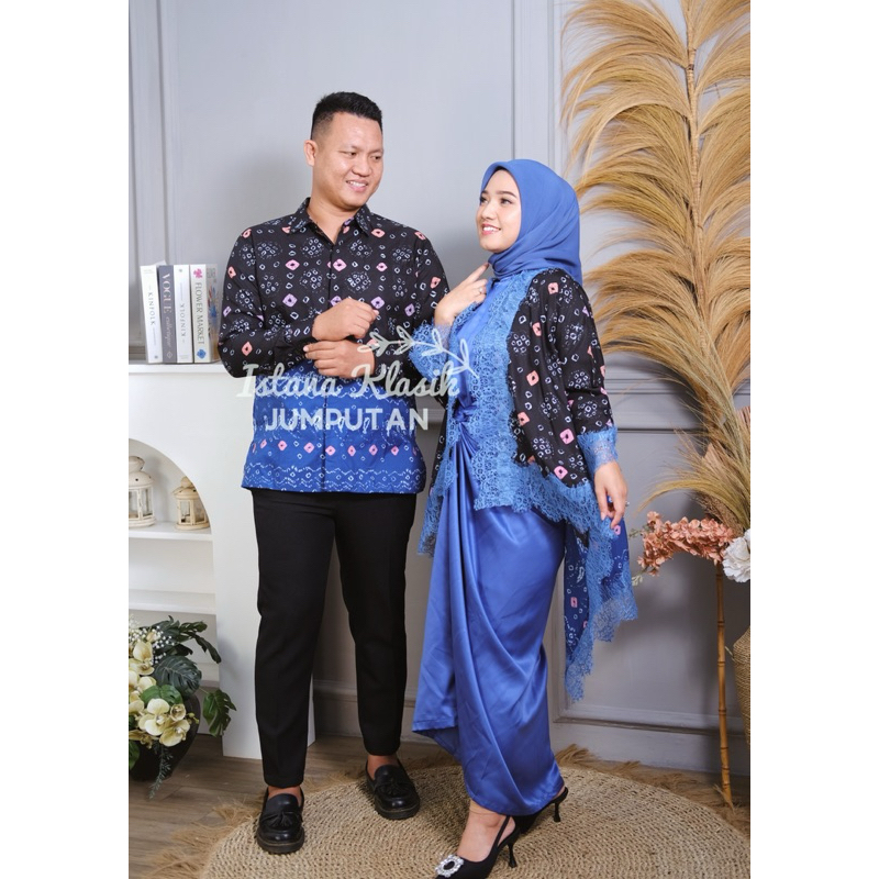 COUPLE SET KEMEJA CALIA OUTER LILIT ONESET LILIT JUMPUTAN DRESS KAFTAN GAMIS JUMPUTAN KOMBINASI BY I
