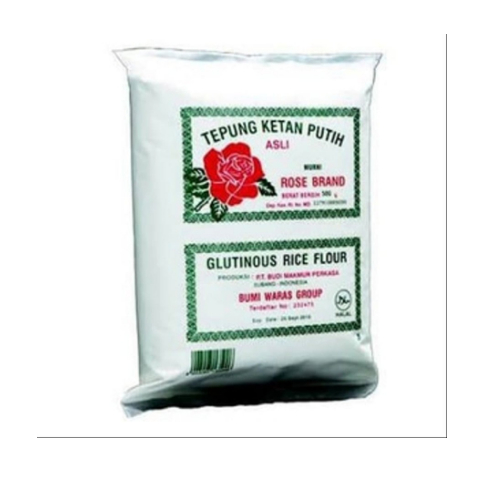 

Tepung Ketan Putih Murni Rose Brand 500 gram