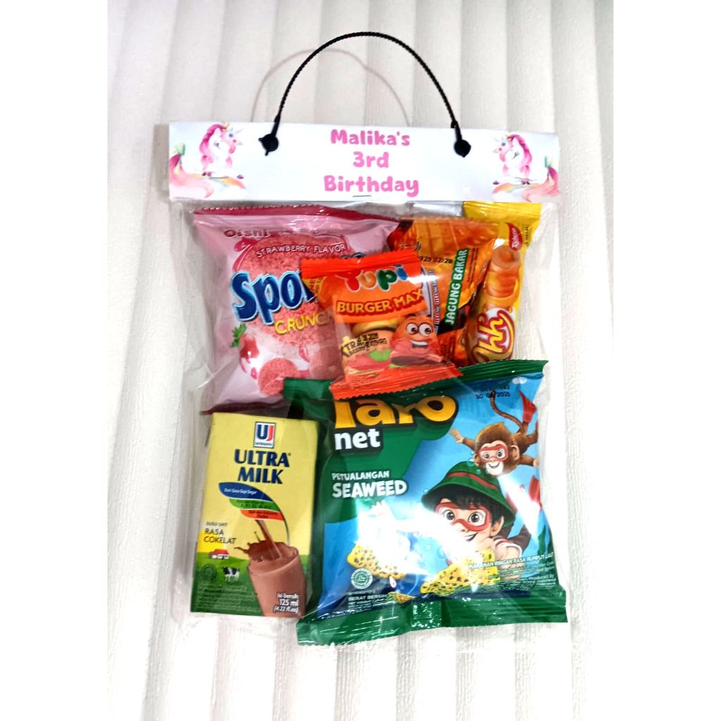 

PAKET SNACK ULANG TAHUN / HAMPERS SNACK ULTAH ANAK TANPA MINIMAL ORDER