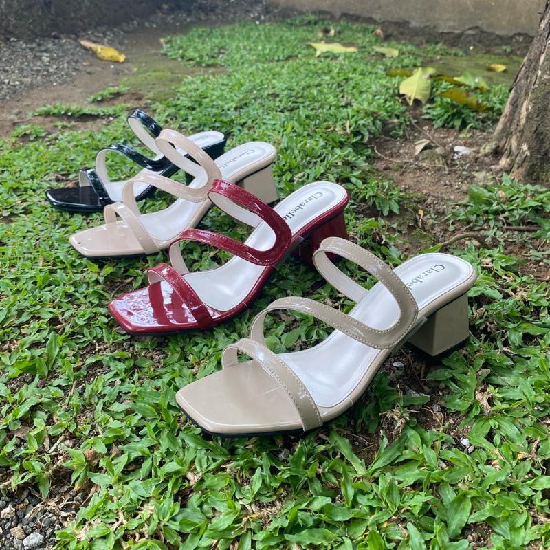Clarabelle Bianca Heels Hak Tahu Wanita