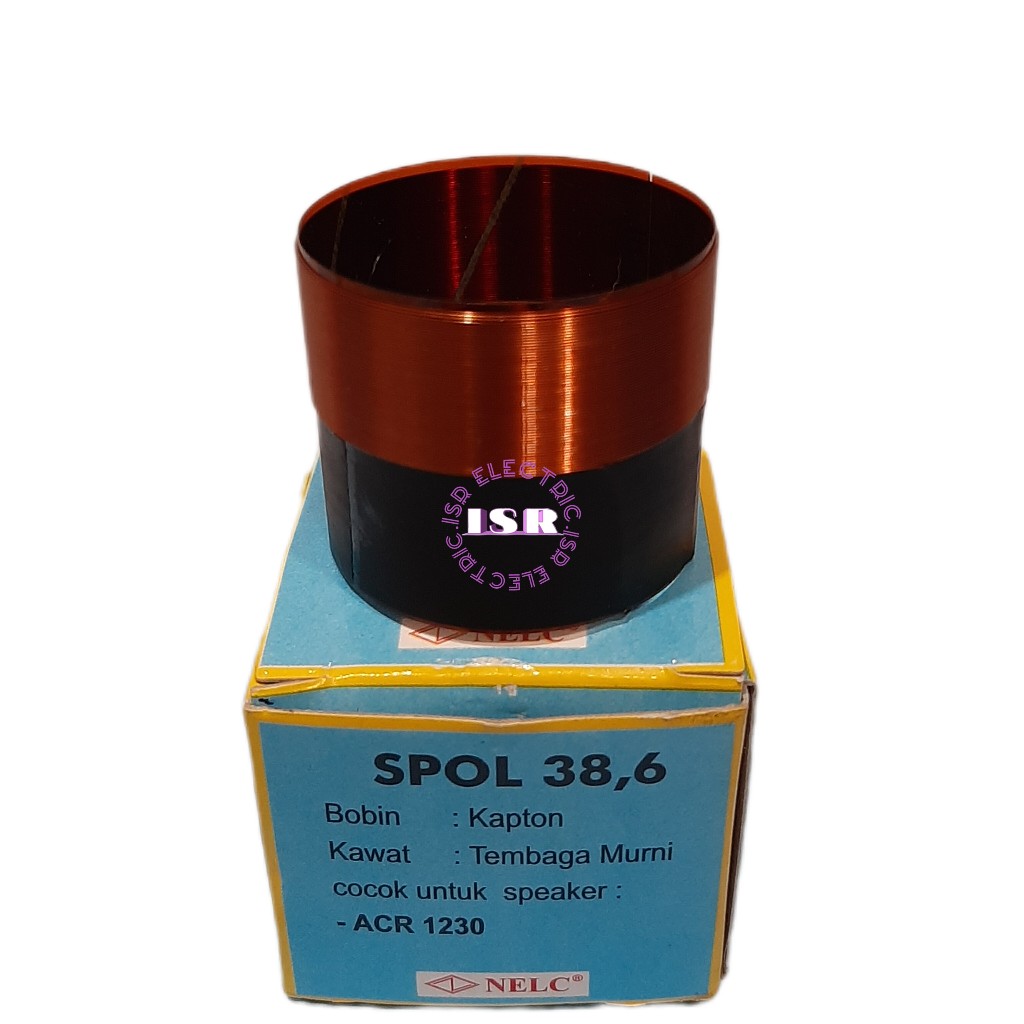spool/spull speaker voice coil 38,6 spool acr 1230 suku cadang nelc