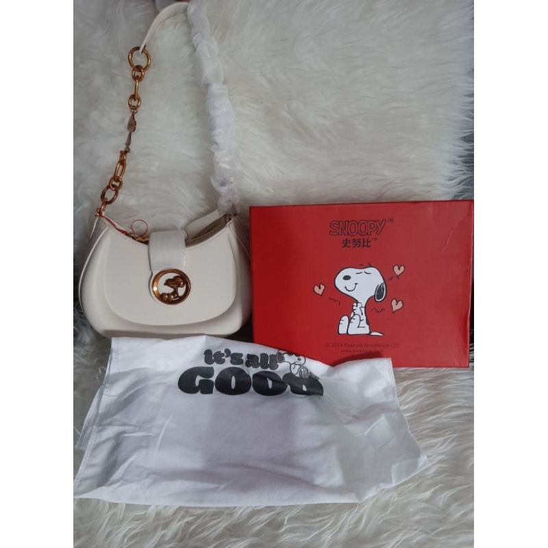 ( NEW ) Tas wanita Snoopy Sabit | sling bag | Original
