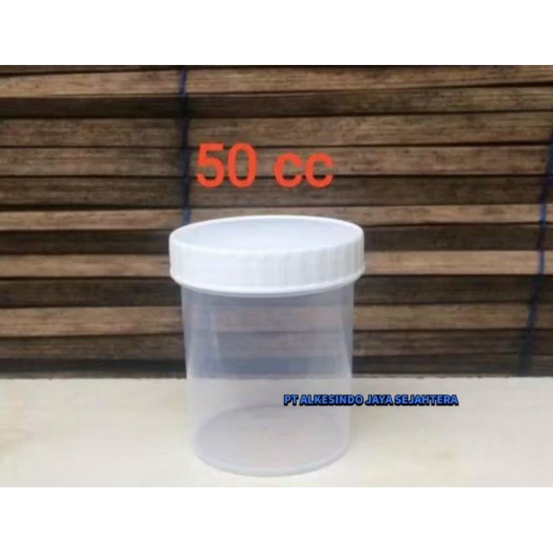 pot selep / pot urin / pot dahak 50 cc isi 100 pcs anti pecah
