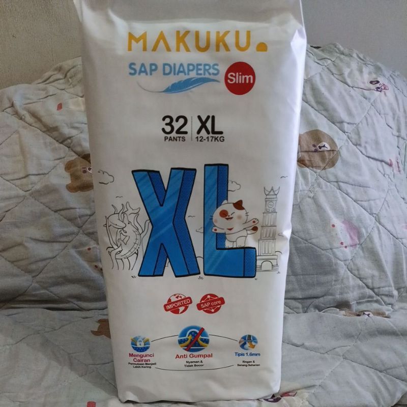 Makuku sap diapers slim XL32