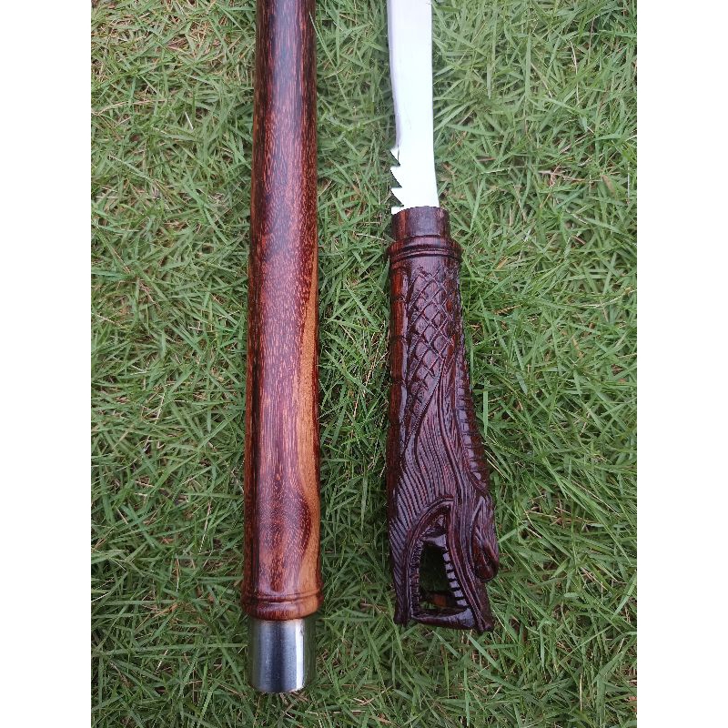 Tongkat Komando Pisau Galiasem Ukir