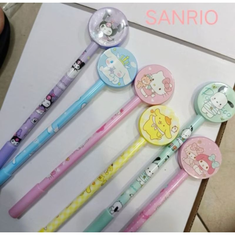 

Pulpen Karakter Sanrio Kuromi Melody Bulat, Pen Bolpoint Gel Alat Tulis Karaktet Sanrio Lucu