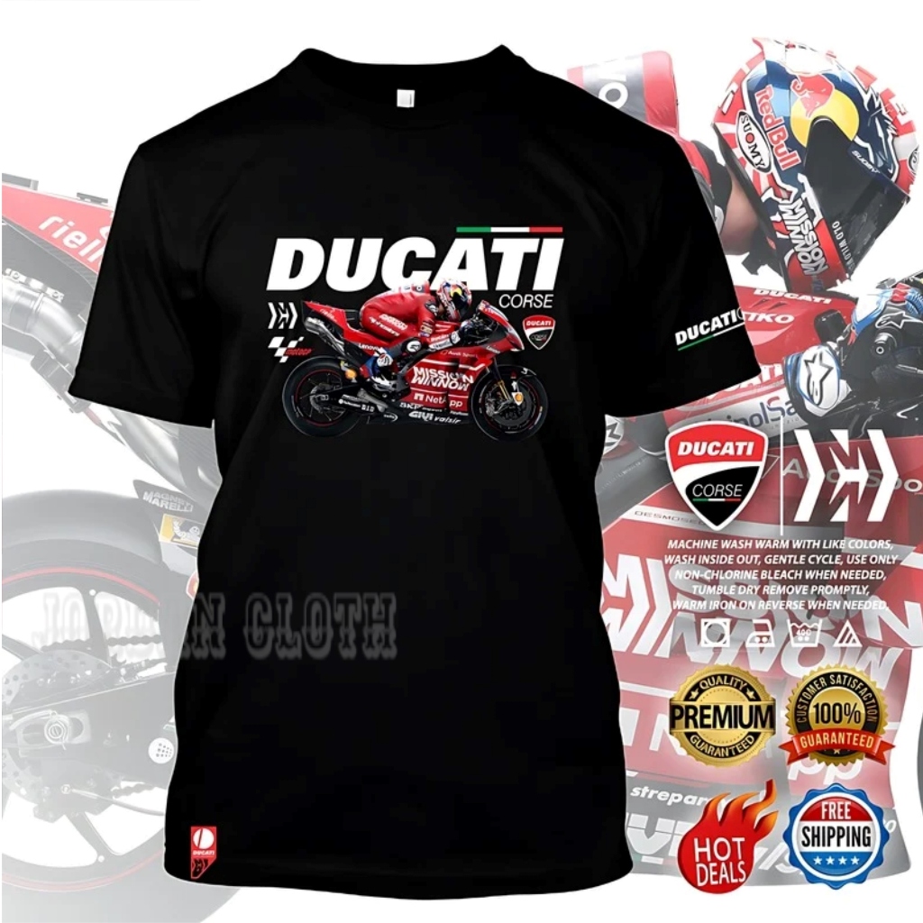Tshirt Baju Kaos Ducati Corse MotoGp Racing Team