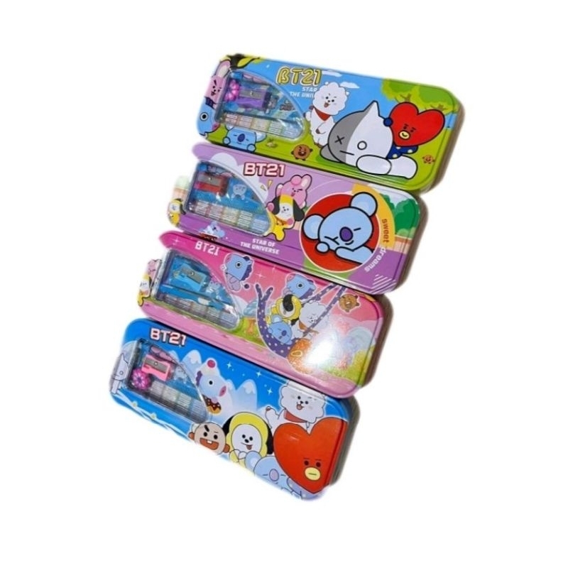 

Kotak Pensil Kaleng / Tempat Pensil Susun Motif