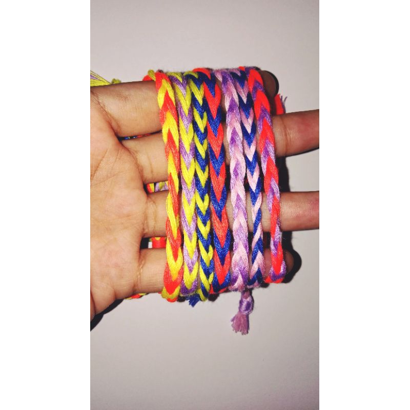 Gelang Benang Jahit Motif Busur Panah/Gelang Benang Jahit/Gelang Benang Kepang