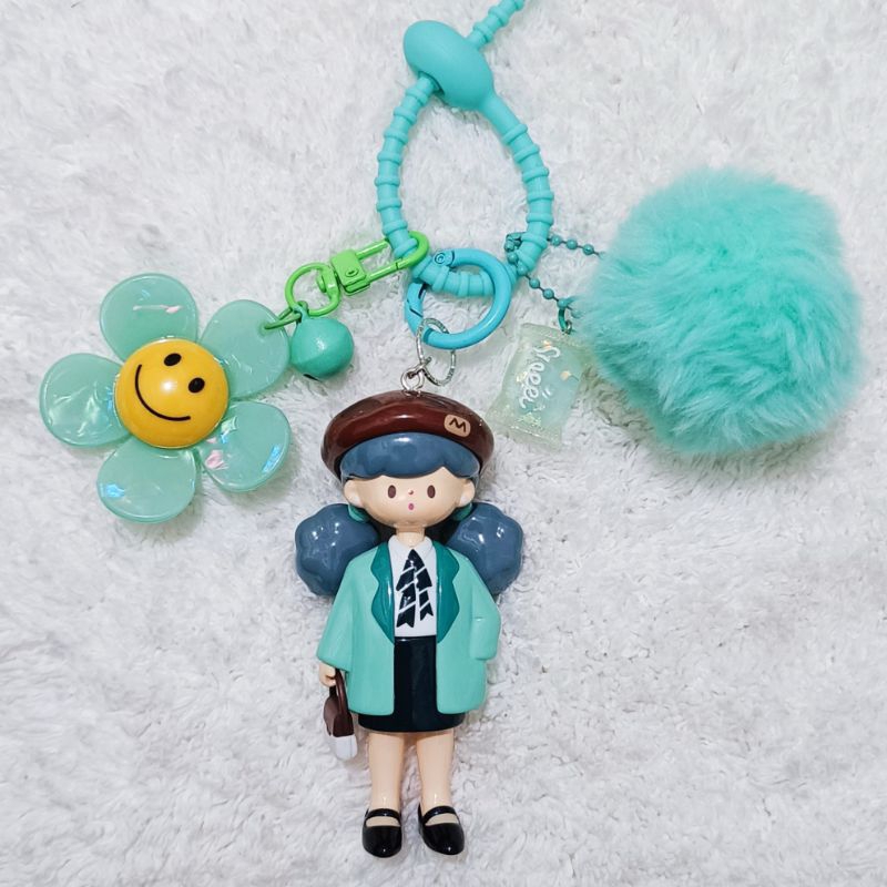 Bag Charm / Phone Strap Figure Original Molinta Retro Girl | Popbean Molly | Jova | Mikka Gaming Dia