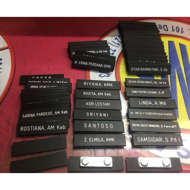 

HJK Nametag/Papan Nama Dinas, Bhayangkari, Persit dll