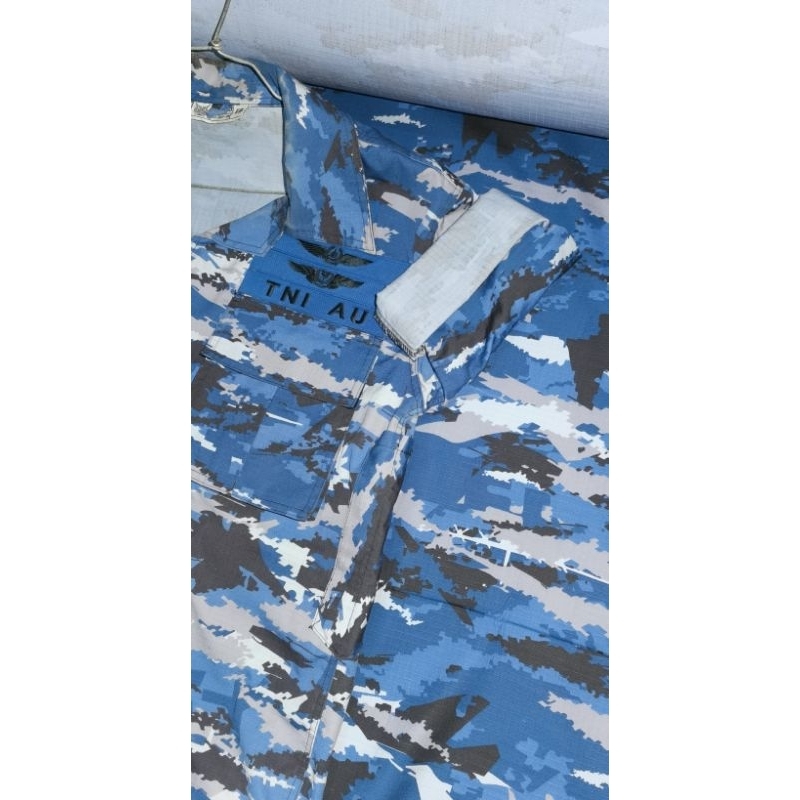 RB 1 STEL SERAGAM PDL SBP TNI AU SRITEX PRODUKSI WARNA JATAH TNI AU