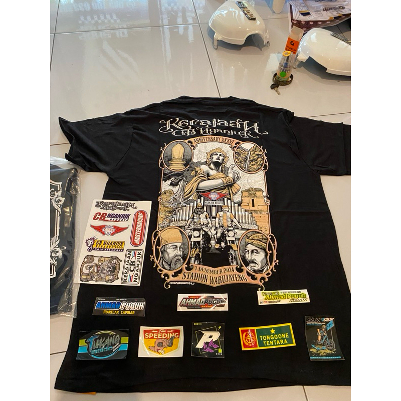 kaos acara CB KERAJAN Nganjuk ORI ginal fri piagam setiker
