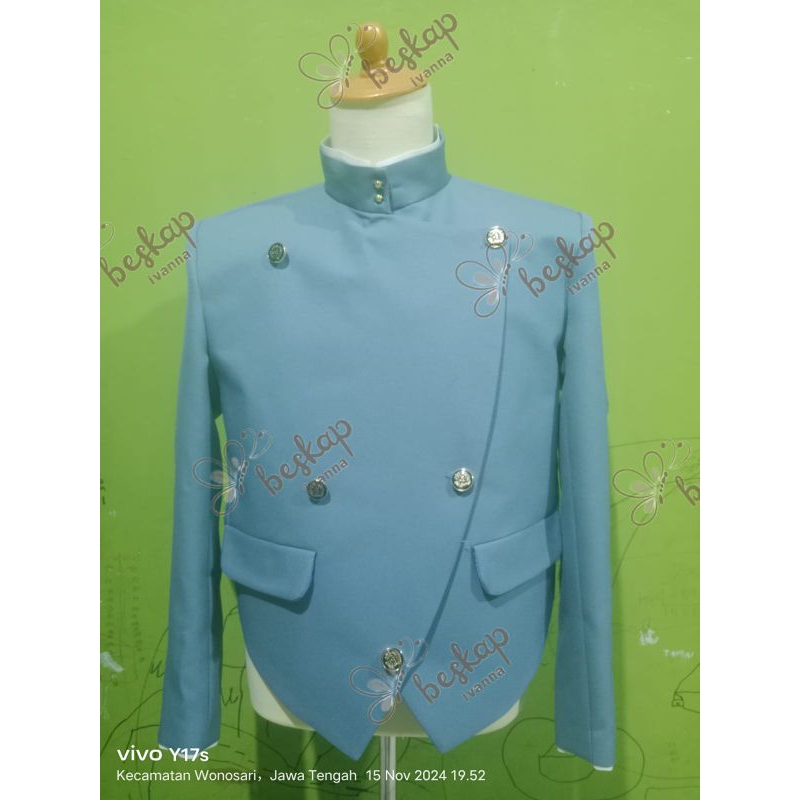 sikep polos/beskap baoak bahan semi wool