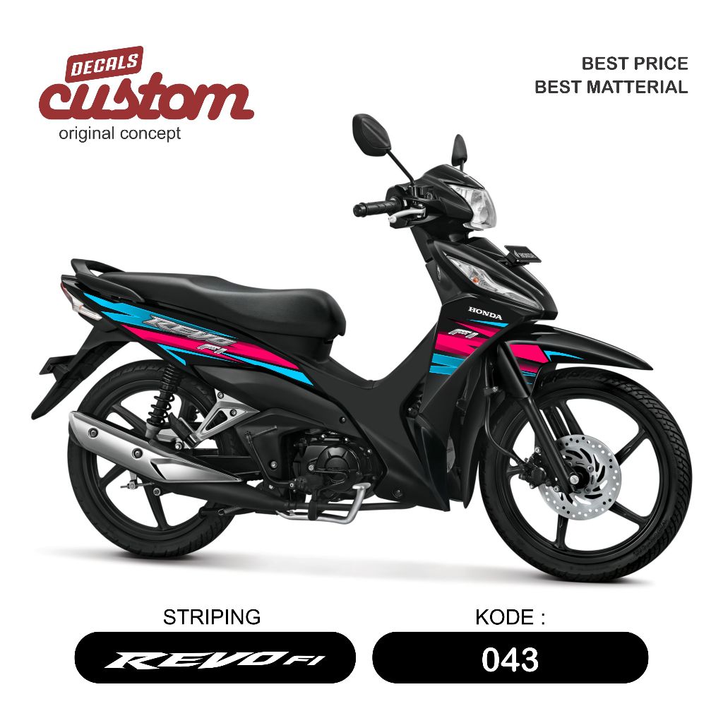 stiker motor honda revo striping revo decal new revo 110