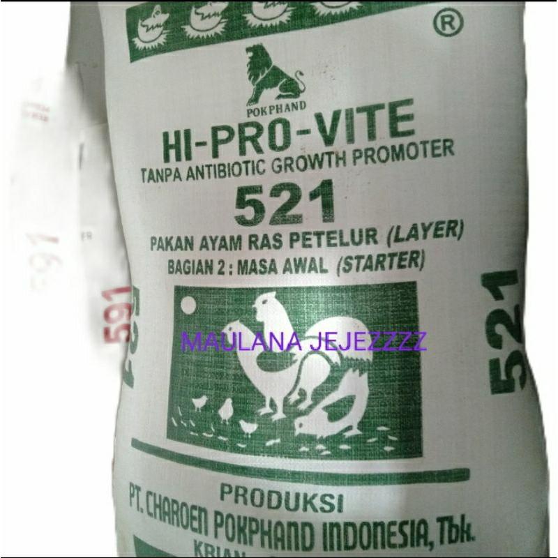 521 Pur Ayam Hi Pro Vite Pakan Ayam Entok Bebek Petelur  1kg