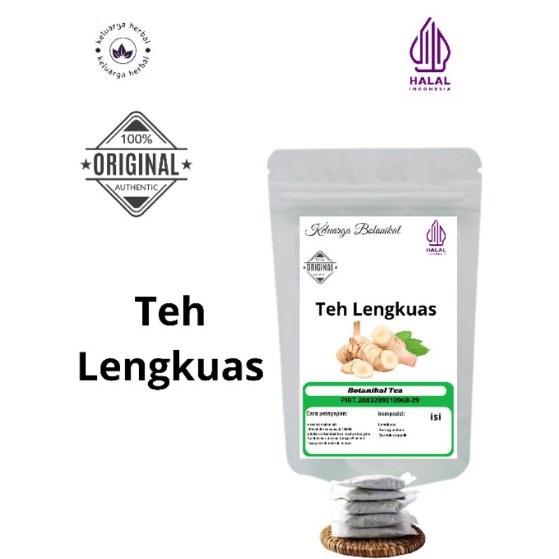 

Keluarga Botanikal Teh Lengkuas isi 20 dan 30 teabag/kantong celup siap seduh
