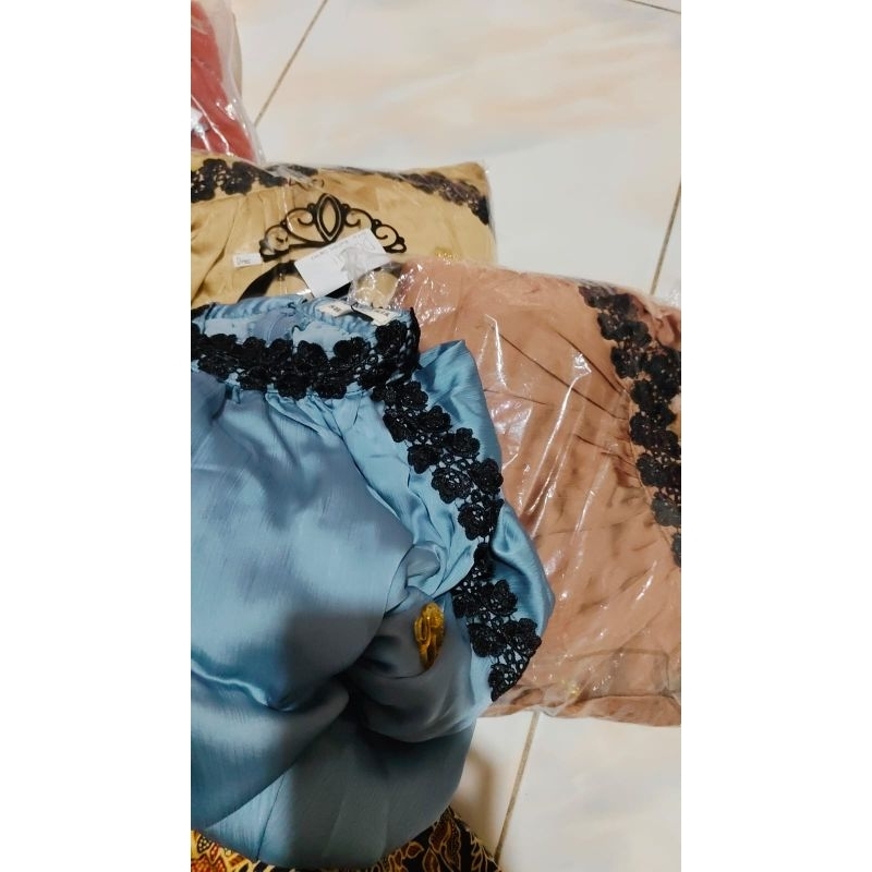 Shellasaukia Dress Simple Kombi Brukat Bordir Gamis Kondangan Elegan