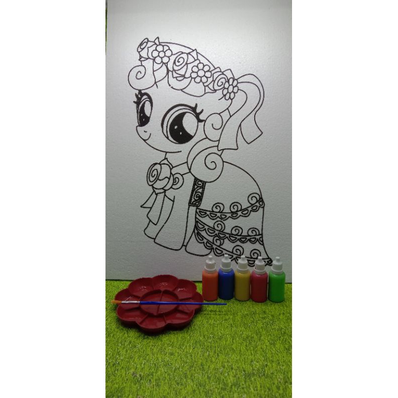 

Sterofoam lukis 6 gambar 1 set gambar 5 botol tetes