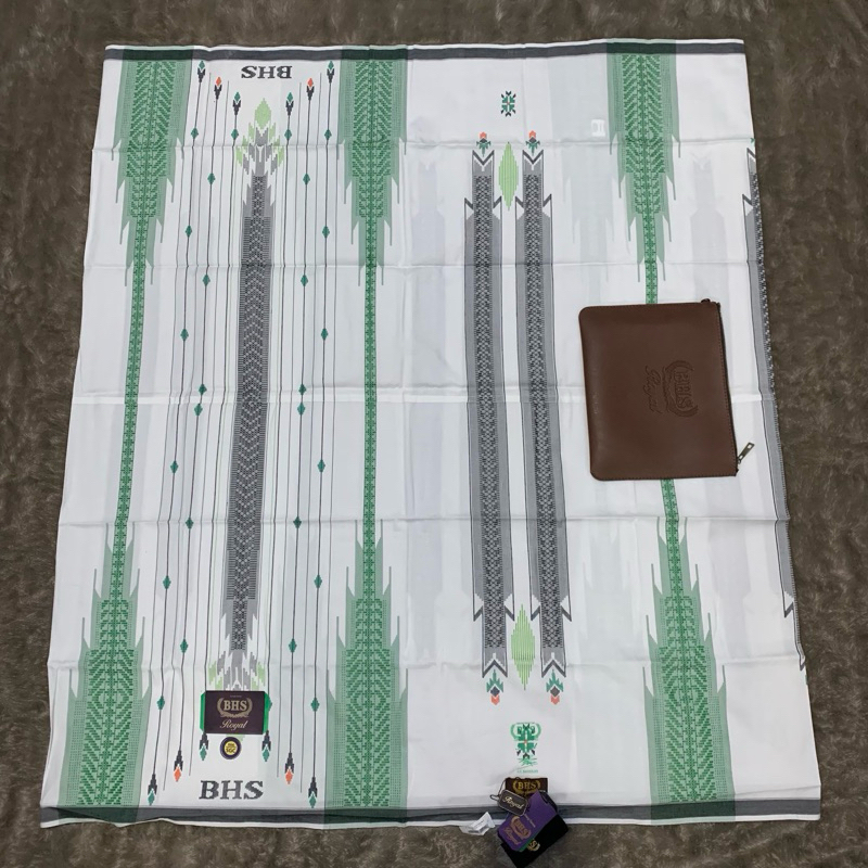Sarung BHS Royal SGC GOLD Mercerized Jahit Tengah ATBM Putih Terang LIMITED (BISA COD)