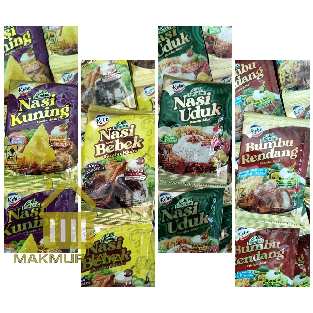 

Kobe BUMBU ADUK INSTAN 1 Renceng 10 Sachet - Nasi Kuning Nasi Uduk Nasi Bebek Rendang