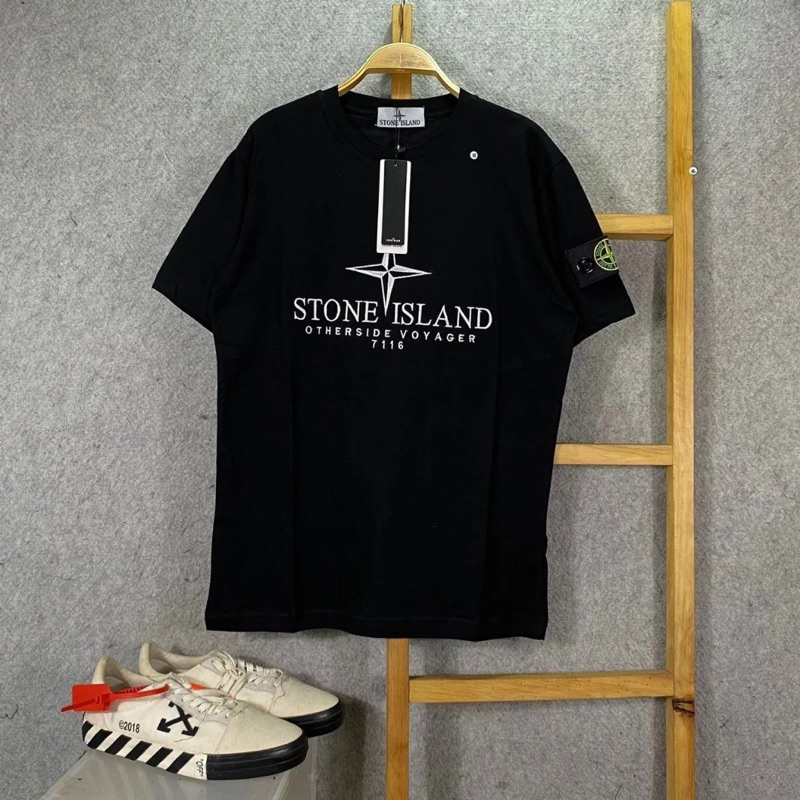 KAOS BAJU STONE ISLAND BORDIR LIMITED STOCK