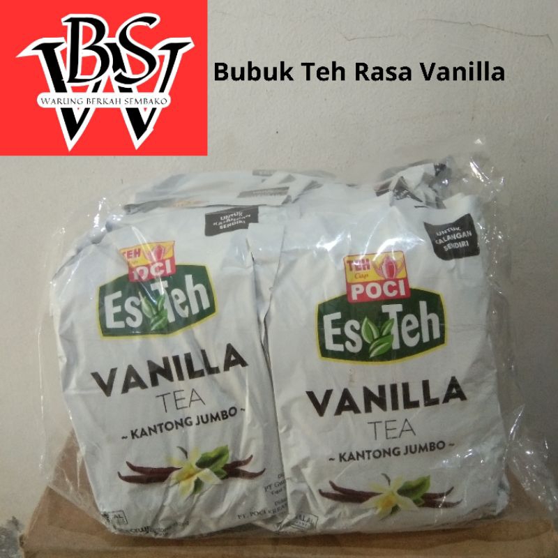 

WBS - Bubuk Es Teh Poci Vanilla Jual Per Bungkus Isi 4 Celup Kantong Jumbo Prodak Asli Sesuai Foto (100gr)