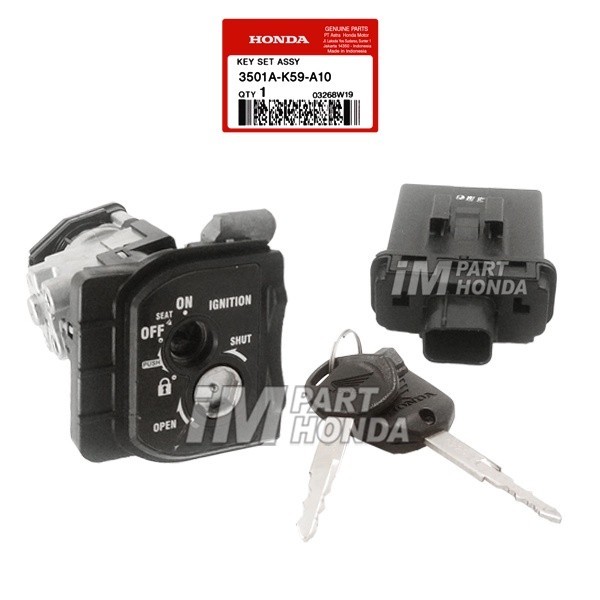 [3501A-K59-A10] KUNCI KONTAK + REMOTE / REMOT SET VARIO 150 ESP LED LAMA OLD 2015 2016 2017 K59 ORIG
