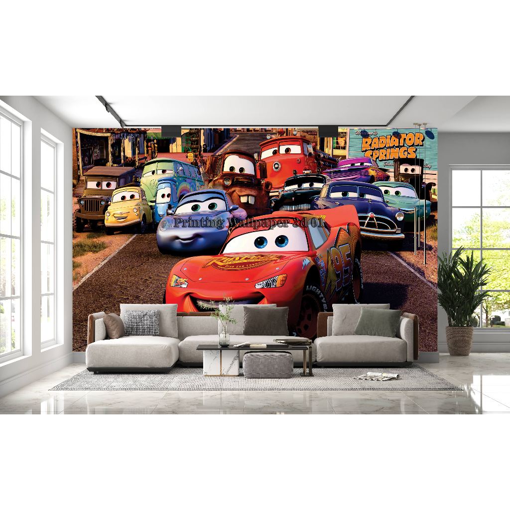 Wallpaper Sd Kuning Radiator Springs Wallpaper Custom 3D Mural Photowall  Walpaper Dekorasi Dinding 