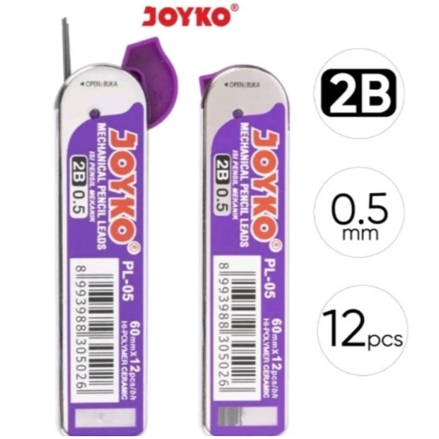 

isi ulang Pensil Mekanik Pencil Lead PL-05 Joyko isi 12pcs