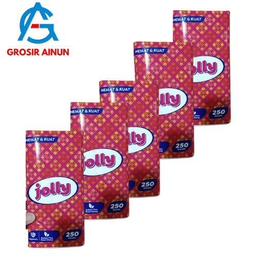 GROSIR COMBO Hemat 5 Pcs Tisu Jolly 250 Sheat / Tisu Wajah Jolly 250