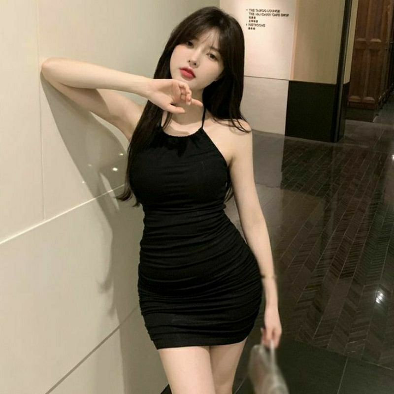 Dress Bodycone TALI LEHER korean style Baju LC kekinian outfit wanit sexy terbaru gaun korea elegant