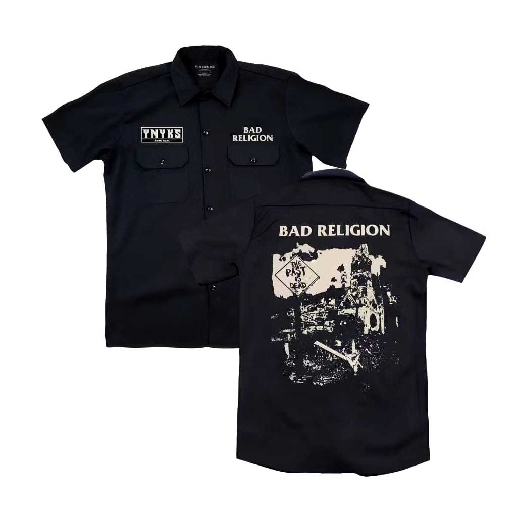 TAKESHI CLOTHING Workshirt  BAD RELIGION PAST kemeja kerja PDH