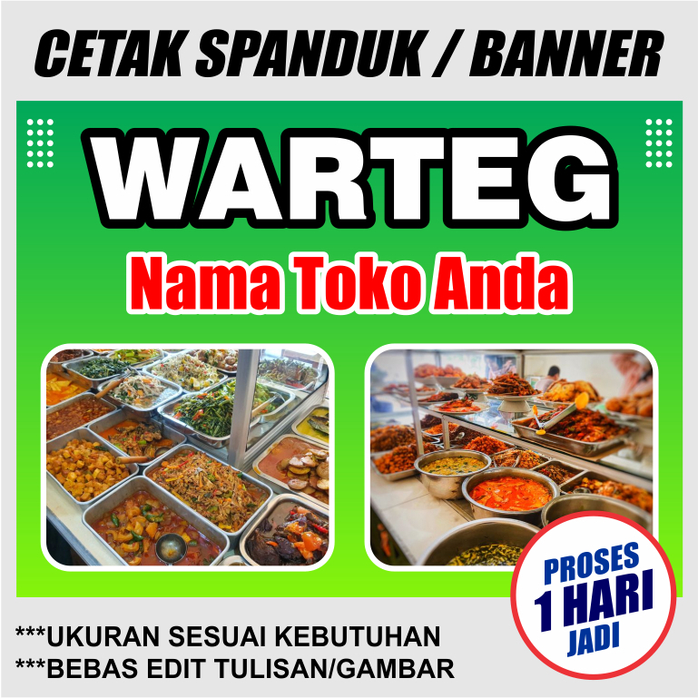 cetak spanduk banner warteg custom benner baliho warteg