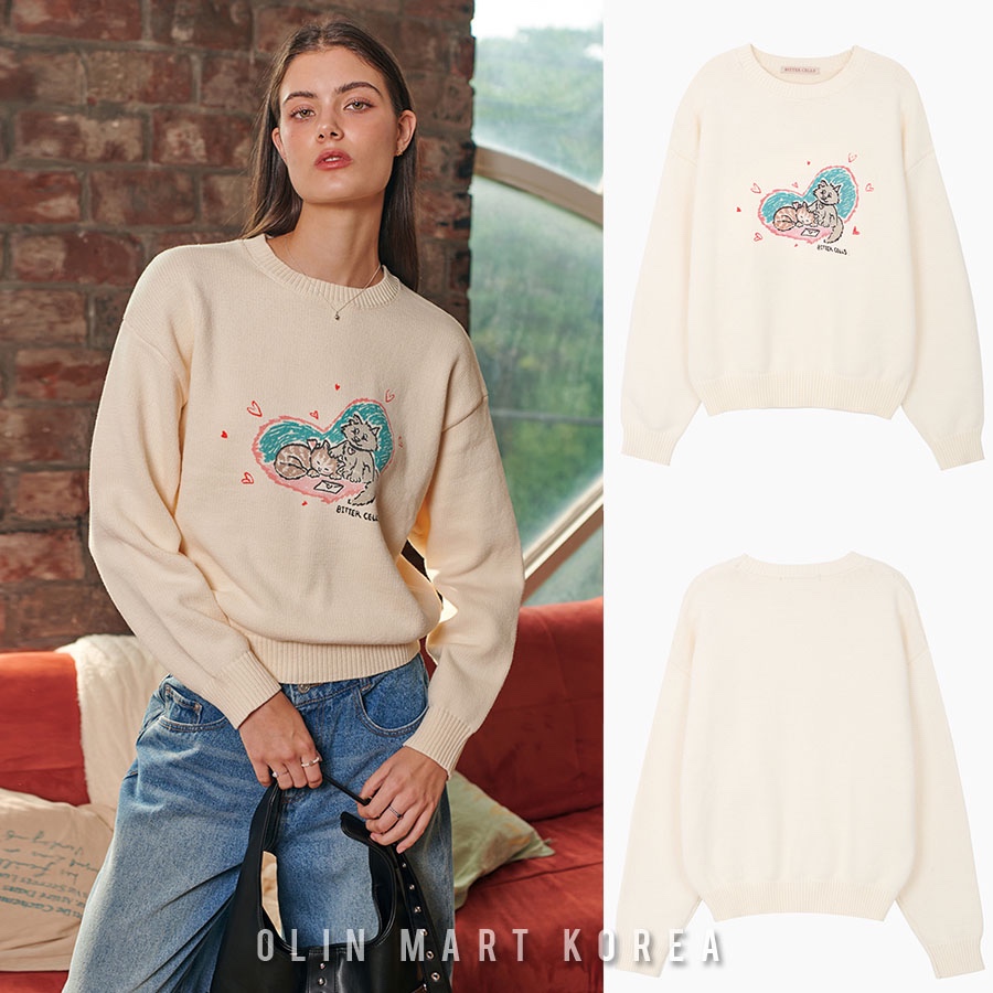 Bitter Cells Kitten's Sweater - Ivory