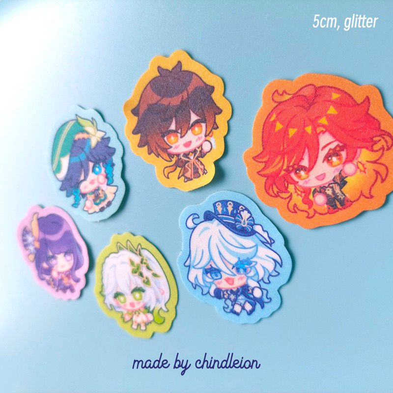 

Stiker Archon Teyvat & Celestia Genshin [merch by chindleion]