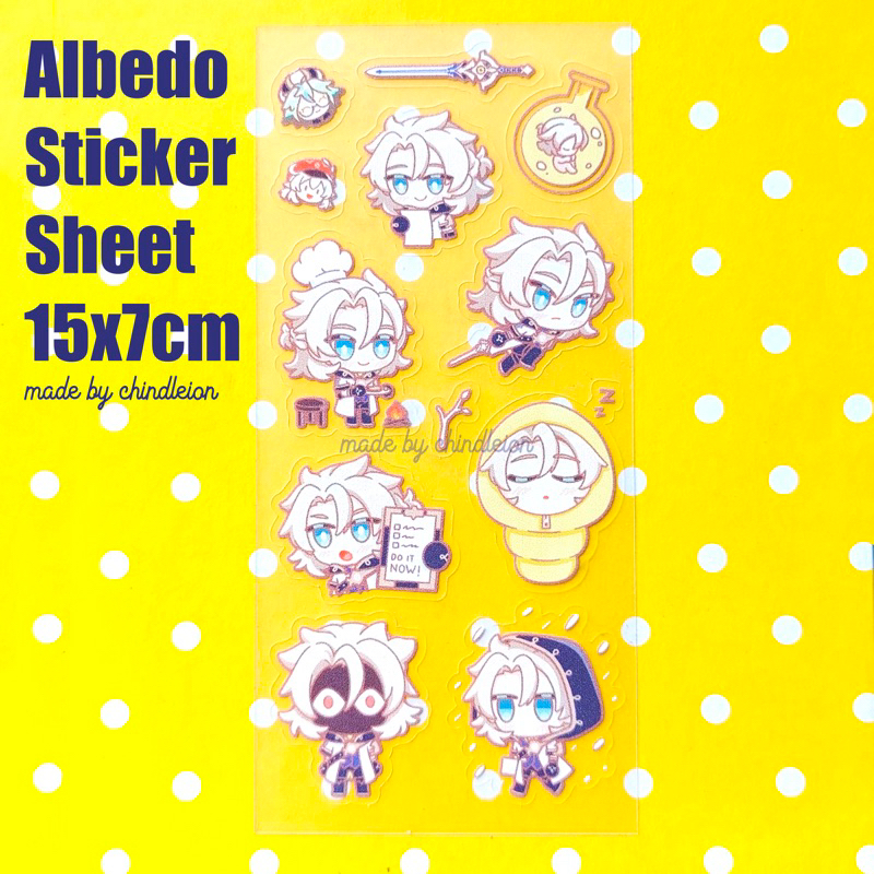 

Albedo Sticker Sheet [fanmerch by chindleion]