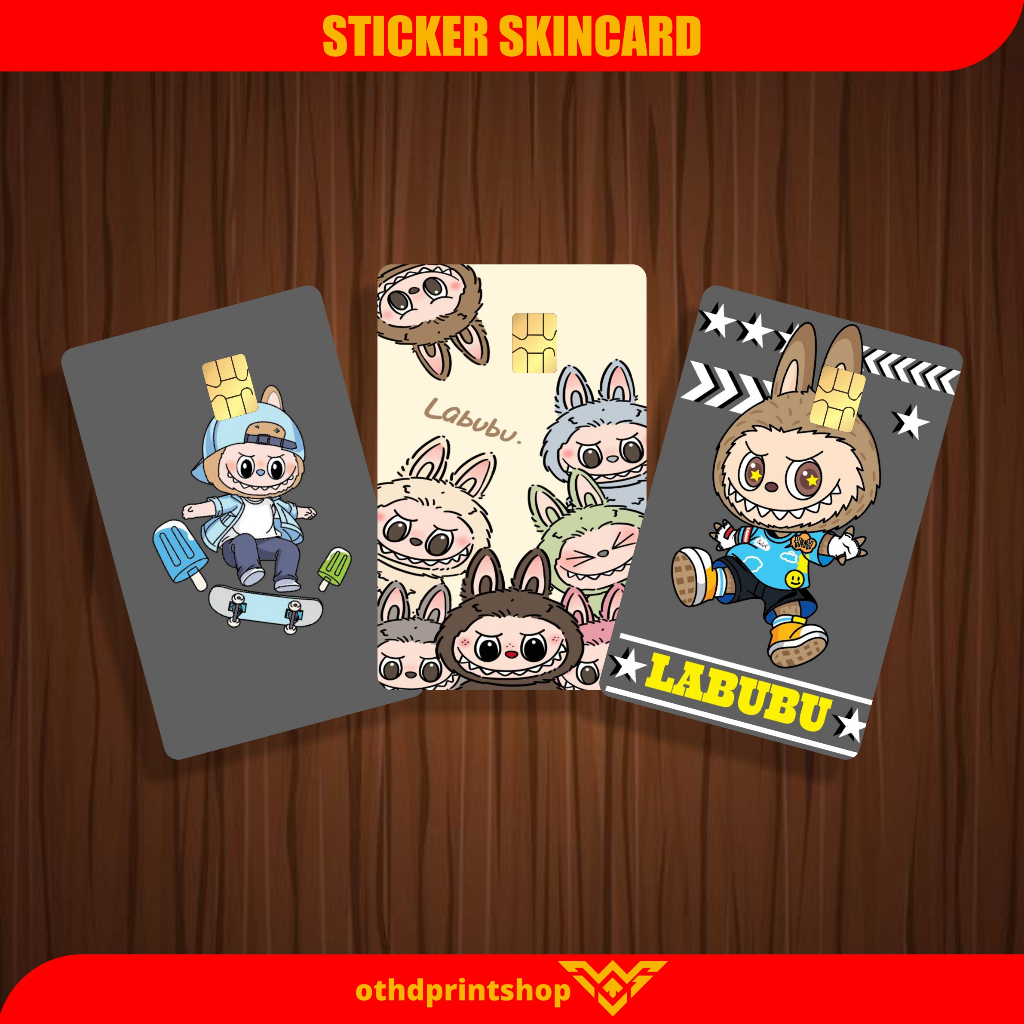 

Stiker Sticker Skin Kartu Atm Tema LABUBU Special Stiker | othdart othdprintshop