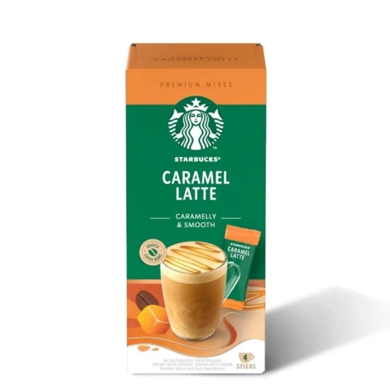 

Starbucks Caramel Latte Kopi Instant Premium 23gr x4pcs