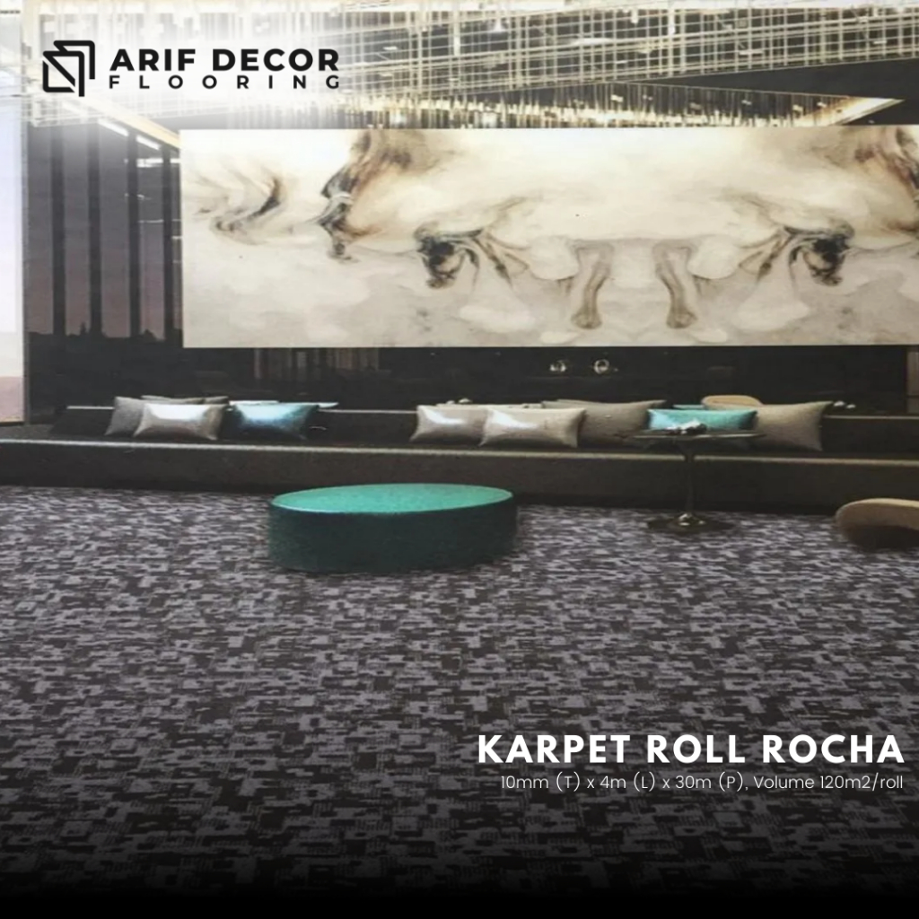 Karpet Roll ROCHA Karpet Studio / Karpet Roll Hotel / Karpet Kantor Tebal 10mm / Karpet Motif