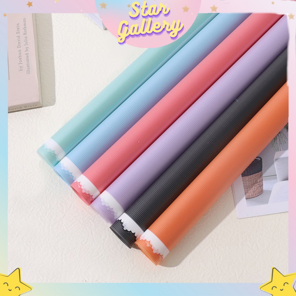 

(1 PACK ISI 20 LEMBAR) Kertas Buket Bunga Flower Wrapping Pastel Color Grid Cellophane Florist KB6033