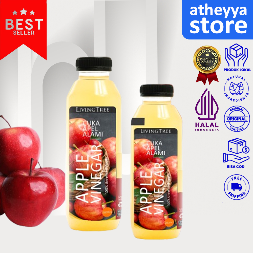 

Cuka Apel 500ml Apple Cider Vinegar Premium Cuka Apel Organik With The Mother Untuk Diet