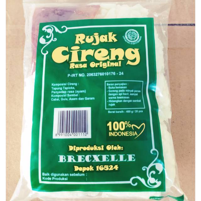 

Rujak Cireng Original Brecxelle 400 gr Barcode 8991004001105
