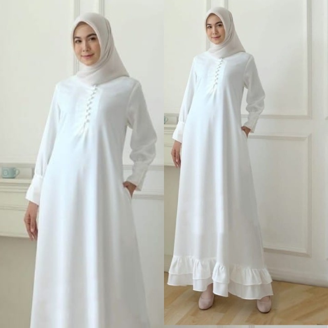 Gamis Syar'i Wanita Busui Friendly Premium- Gamis Kekinian Remaja Terbaru -Dress Kondangan 2023 Leba