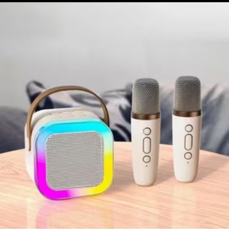 speaker bluetooth karaoke 2 set mic mini/Speaker bluetooth portable