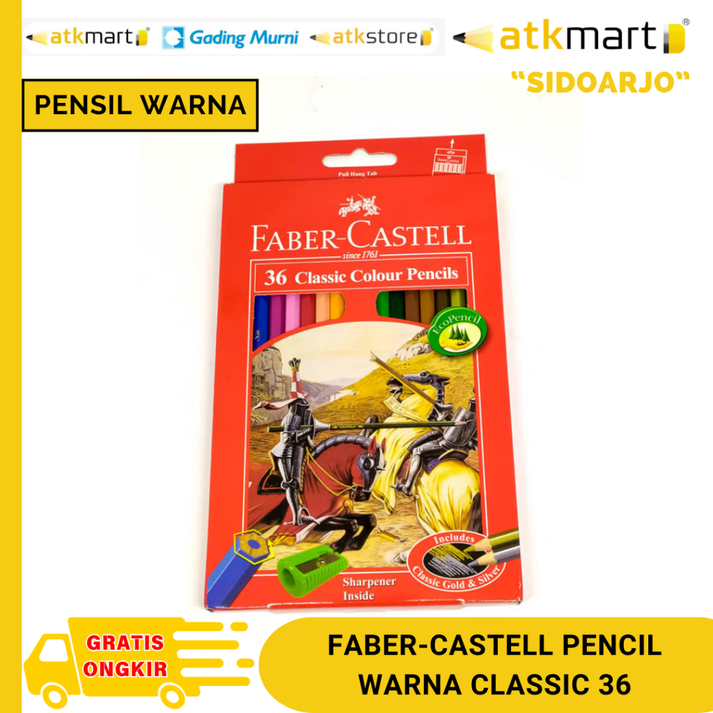 

FABER CASTELL PENSIL WARNA CLASSIC 36 WARNA