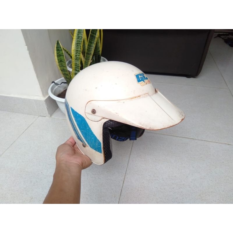 Helm Honda GL Series Klasik Jadul Vintage Gading Original