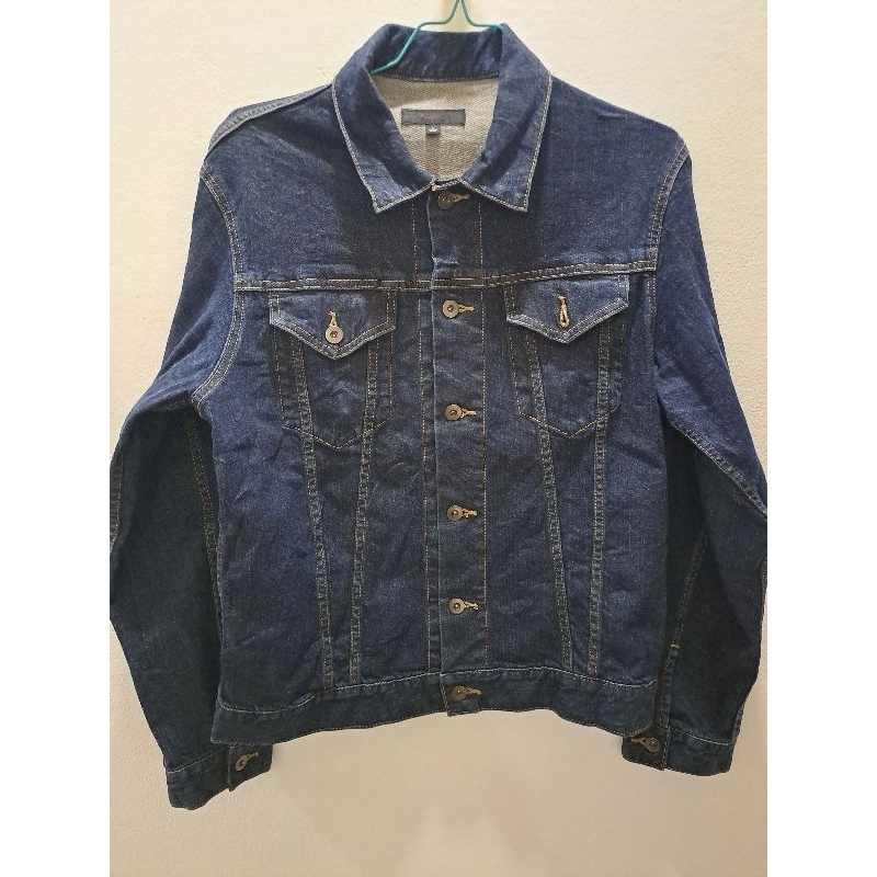 Jaket denim second uniqlo original pria size L